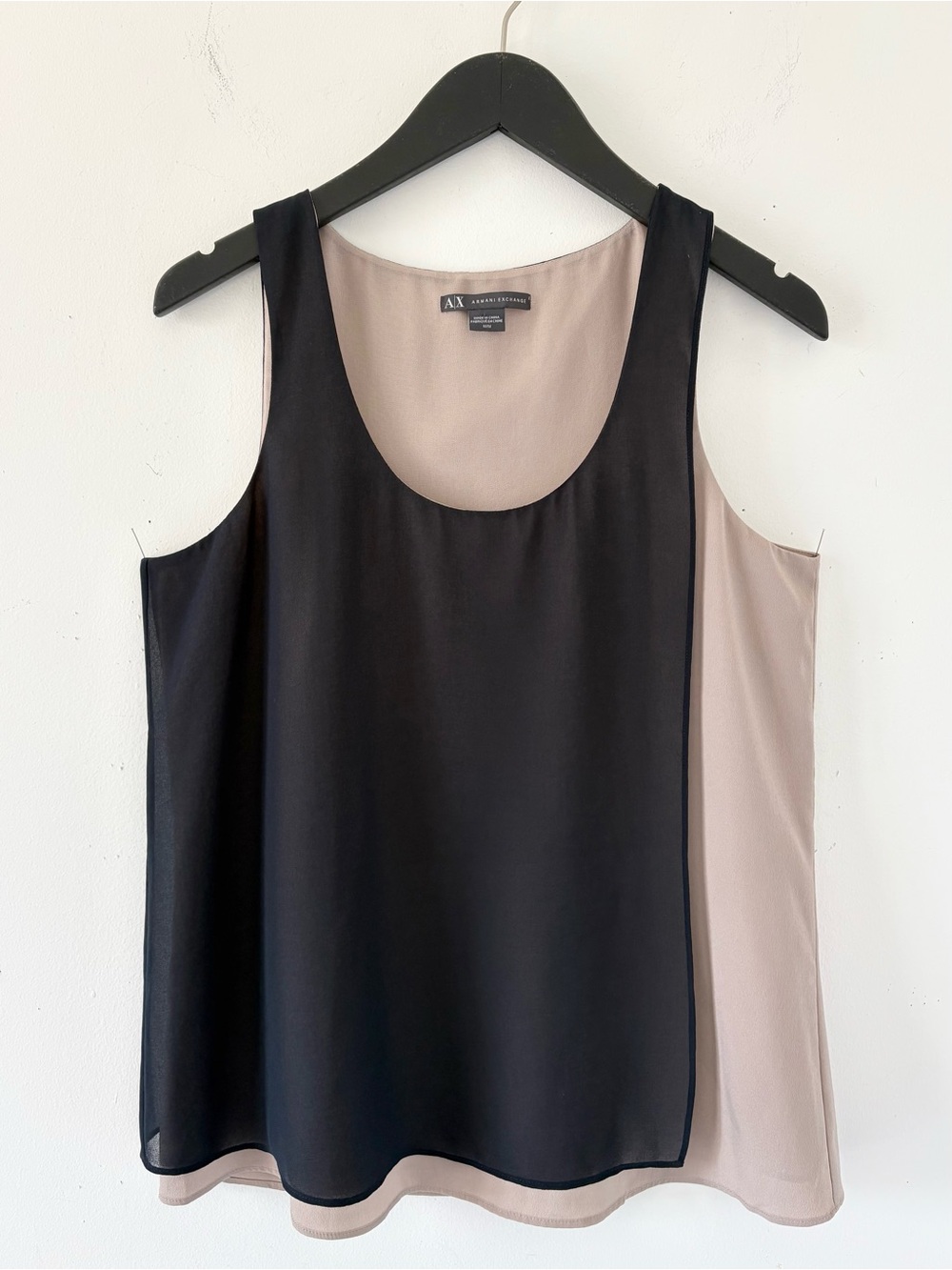 Armani Exchange Double Layer Sleeveless Blouse